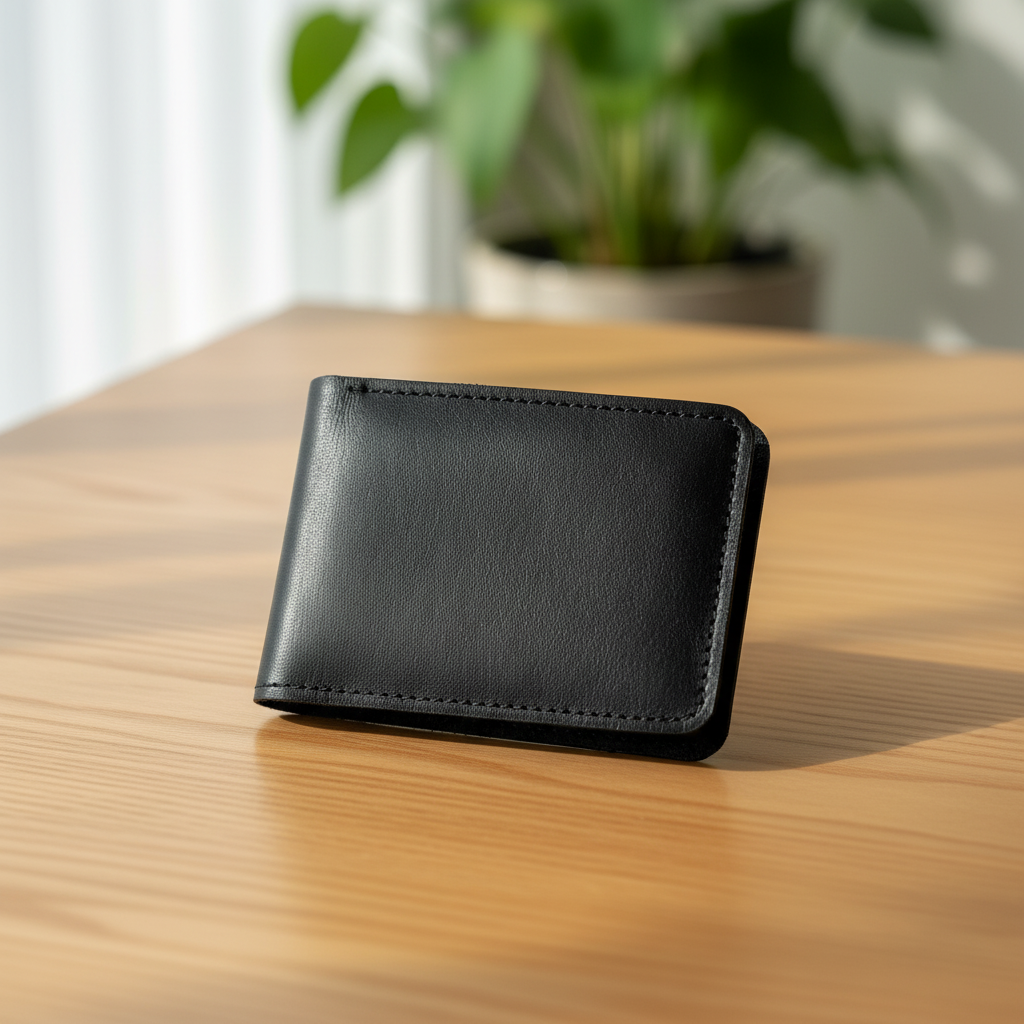 Zauray Black Classic Bifold Wallet – Original Leather