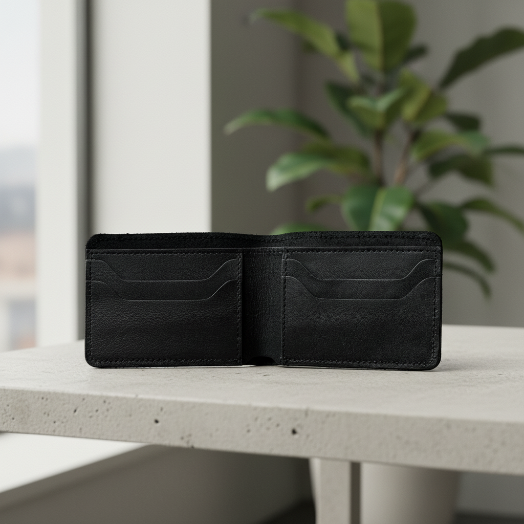 Zauray Black Classic Bifold Wallet – Original Leather
