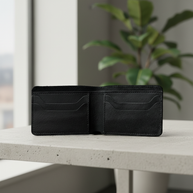 Zauray Black Classic Bifold Wallet – Original Leather
