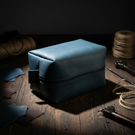 Zauray Premium Leather Dopp Kit – Travel Toiletry Bag