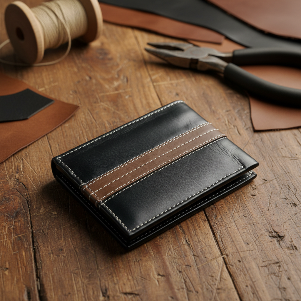 Zauray Noir Stride Bifold Wallet – Contrast Edition