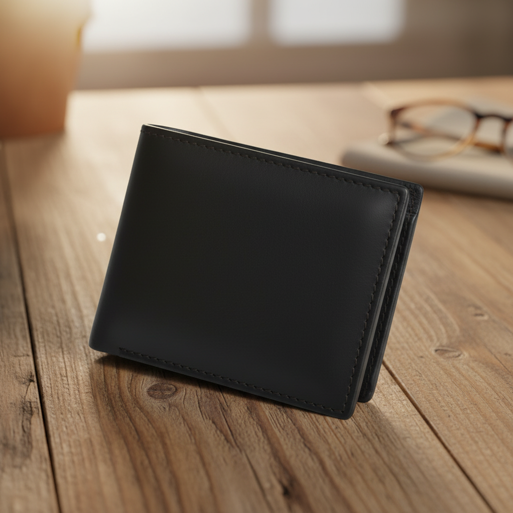 Zauray Obsidian Bifold Wallet – Zip Edition