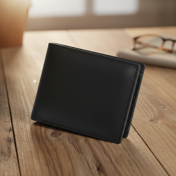 Zauray Obsidian Bifold Wallet – Zip Edition