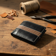 Zauray Noir Stride Bifold Wallet – Contrast Edition