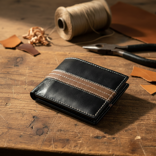 Zauray Noir Stride Bifold Wallet – Contrast Edition