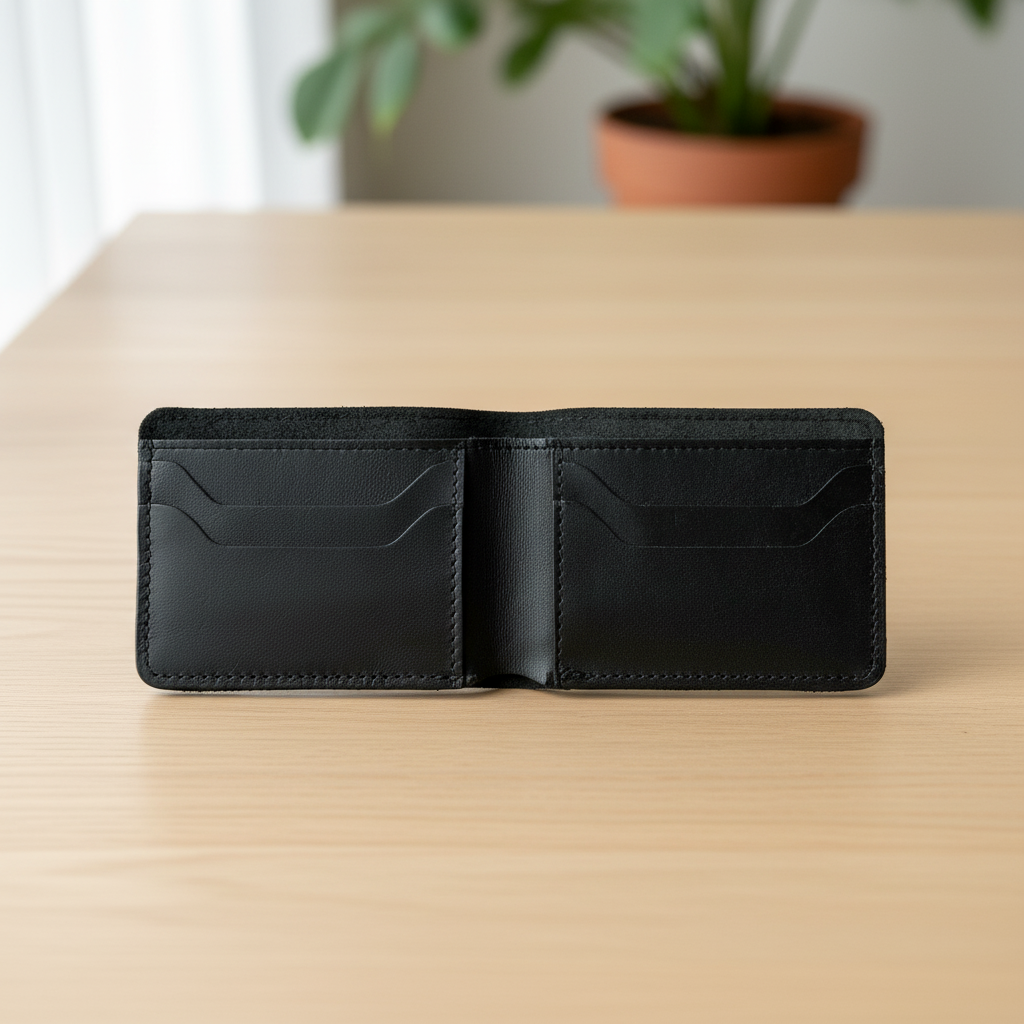 Zauray Black Classic Bifold Wallet – Original Leather