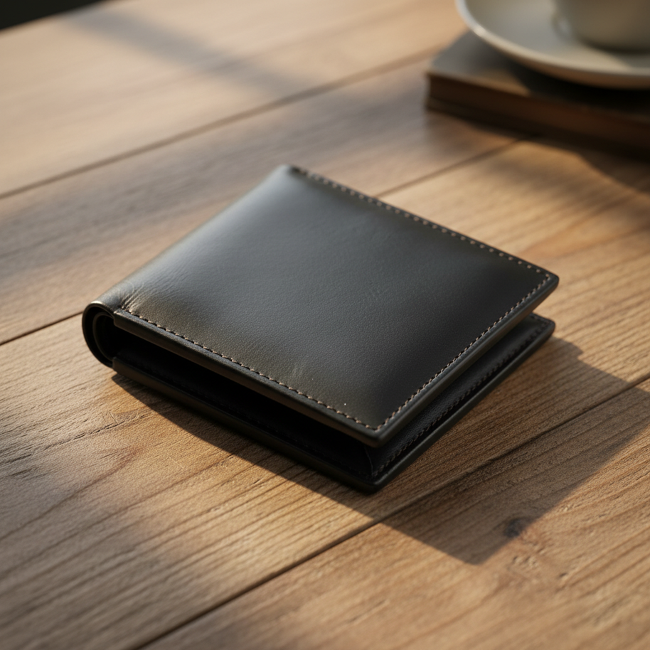 Zauray Obsidian Bifold Wallet – Zip Edition