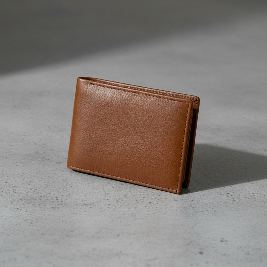 Zauray DualTone Bifold Wallet – Brown & Blue Edition