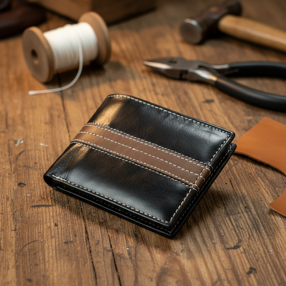 Zauray Noir Stride Bifold Wallet – Contrast Edition
